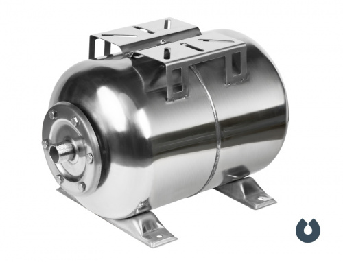 Гидроаккумулятор Unipump 24 л (нерж.) горизонтальный (85109)
