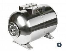 Гидроаккумулятор Unipump 80 л (нерж.) горизонтальный (21266)
